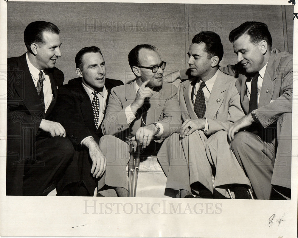 Press Photo Chas E Potter Bill Ayres John Byrnes - Historic Images