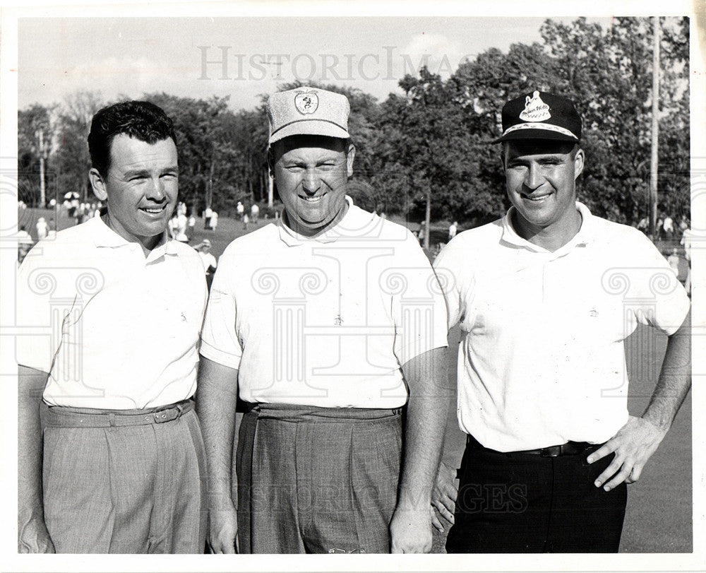 1961 Press Photo Billy Burke Billy Casper Johnny Pott - Historic Images