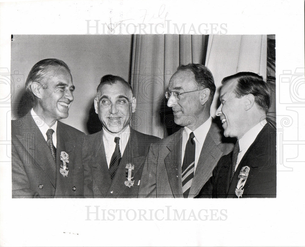 1952 Press Photo Walter Reeuther Jacob Potofsky Cole - Historic Images