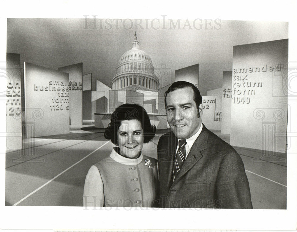 1970 Press Photo Sylvia Porter ABC program Save Taxes - Historic Images