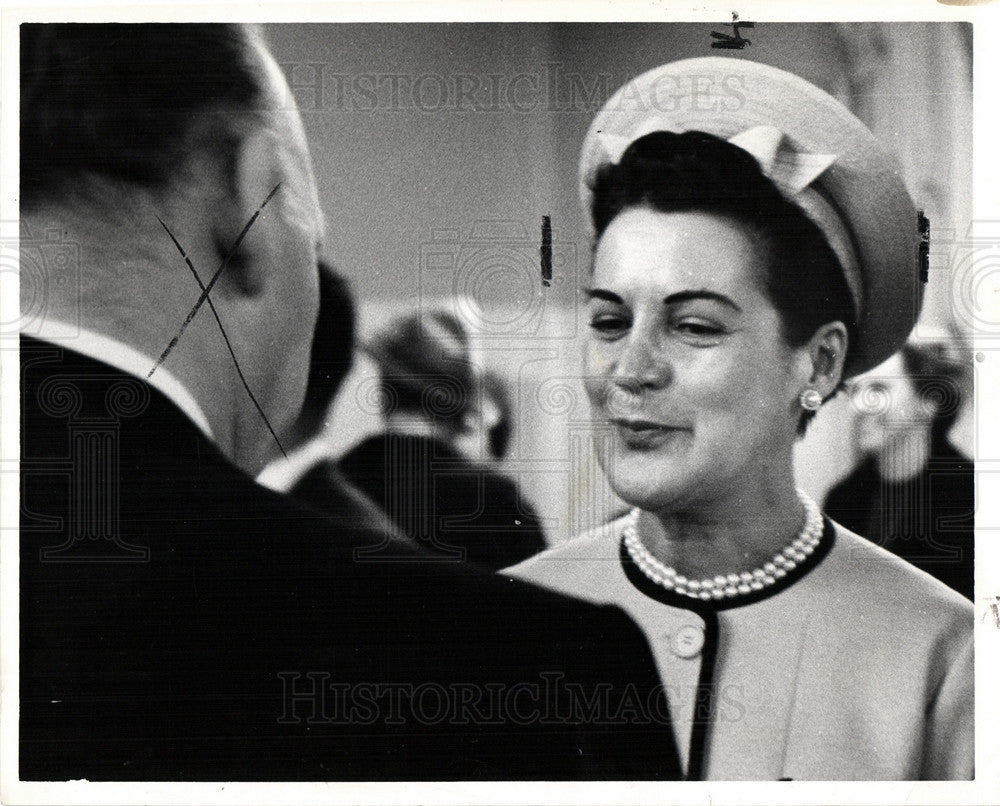 1960 Press Photo Sylvia Porter economic club  economist - Historic Images