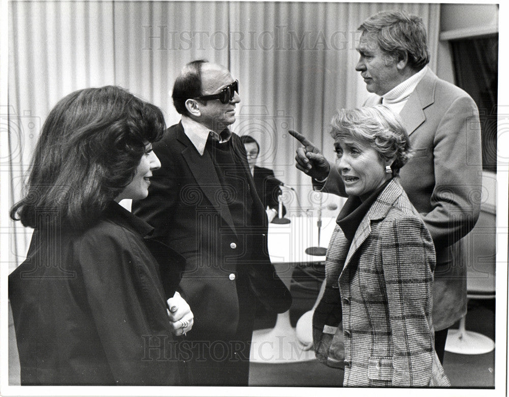 1978 Press Photo Harold Robbins Howard Keel Jane Powell - Historic Images