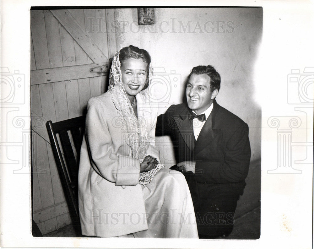 1947 Press Photo Jane Powell Danny Thomas US Actors - Historic Images