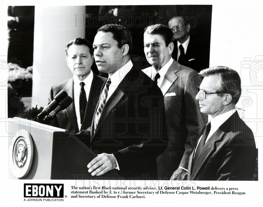 1988 Press Photo Colin Powell National Security Adviser - Historic Images