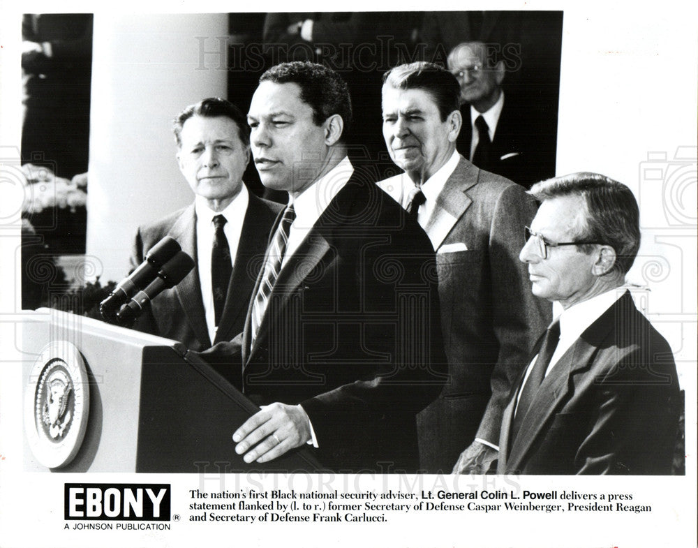 1993 Press Photo Colin Powell, first Black adviser - Historic Images