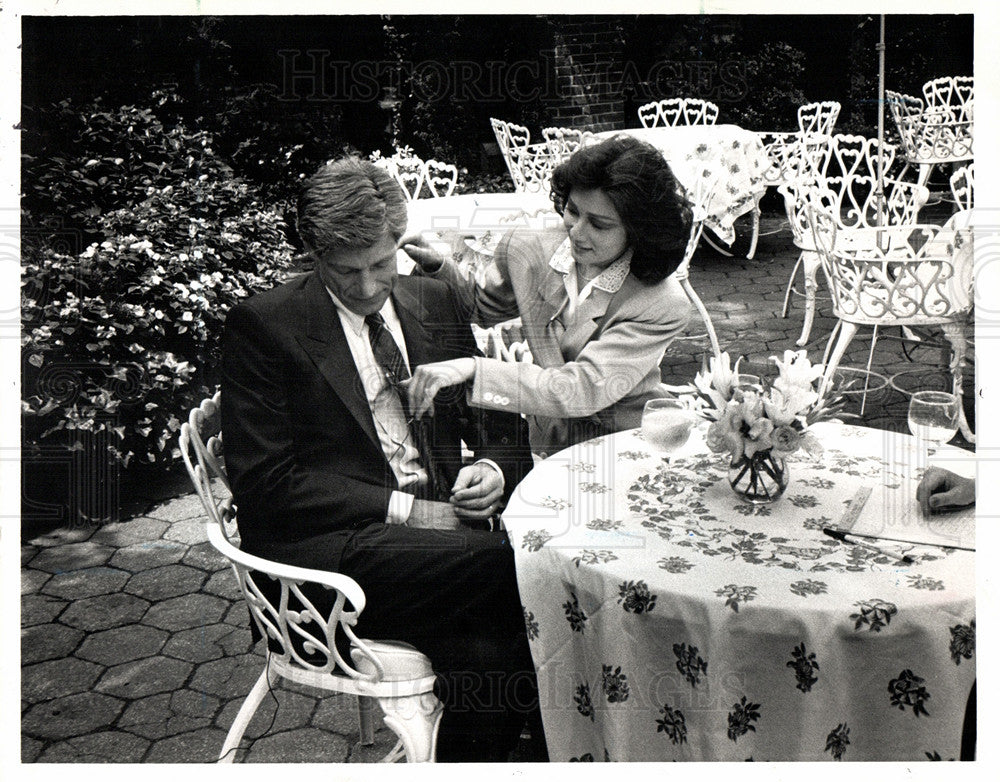 1988 Press Photo Maury Povich Connie Chung - Historic Images