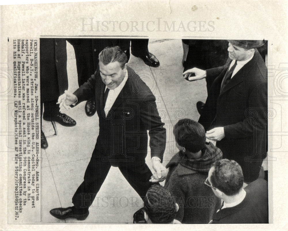 1967 Press Photo Adam Clayton Powell Politician - Historic Images