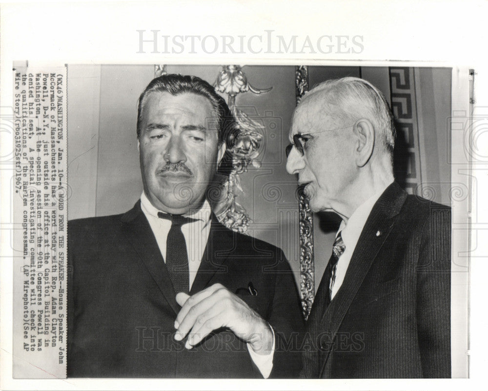 1967 Press Photo John McCormack Politician - Historic Images