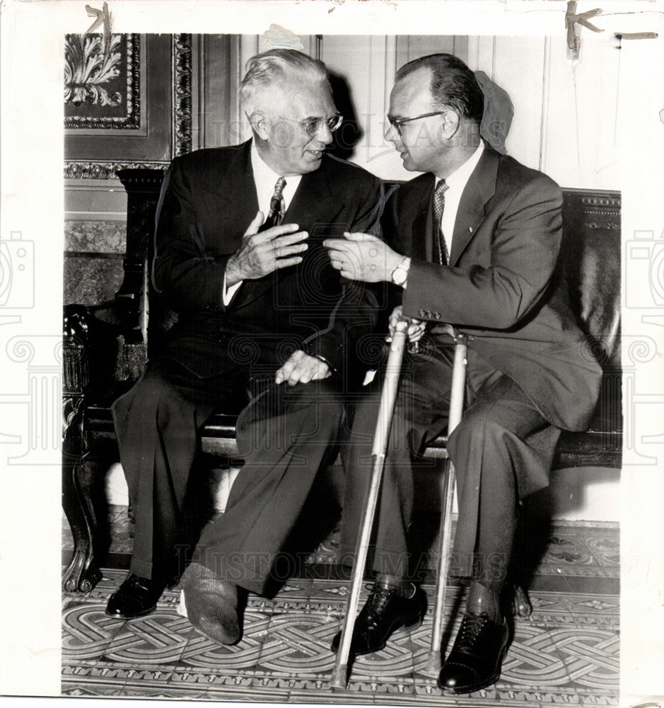 1953 Press Photo Charles Potter Homer Ferguson Senator - Historic Images