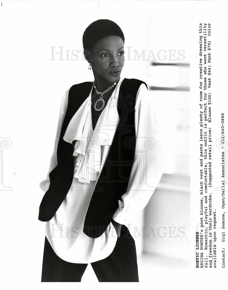 1993 Press Photo Regina Porter Model - Historic Images