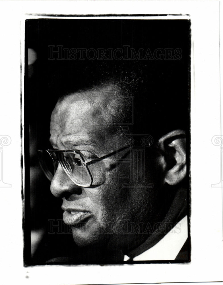 1990 Press Photo Dr. John Porter Detroit principals - Historic Images