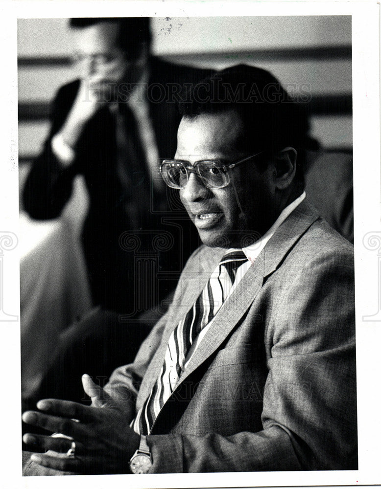 1982 Press Photo John Porter Eastern Michigan Universit - Historic Images