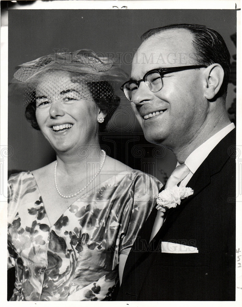 1960 Press Photo Charles Potter Elizabeth Bryant Wismer - Historic Images