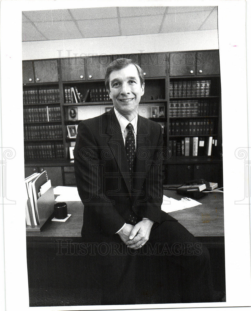 1991 Press Photo Richard (Dick) Posthumus politician - Historic Images