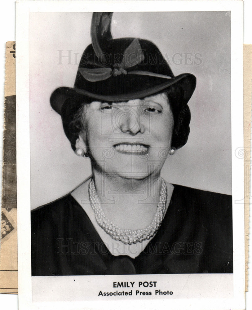 1982 Press Photo Emily Post author etiquette. - Historic Images