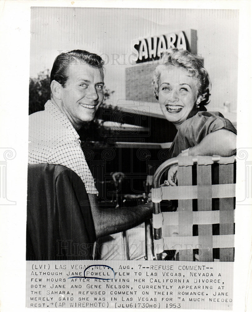 1953 Press Photo Jane Powell American Singer&amp;Actor - Historic Images