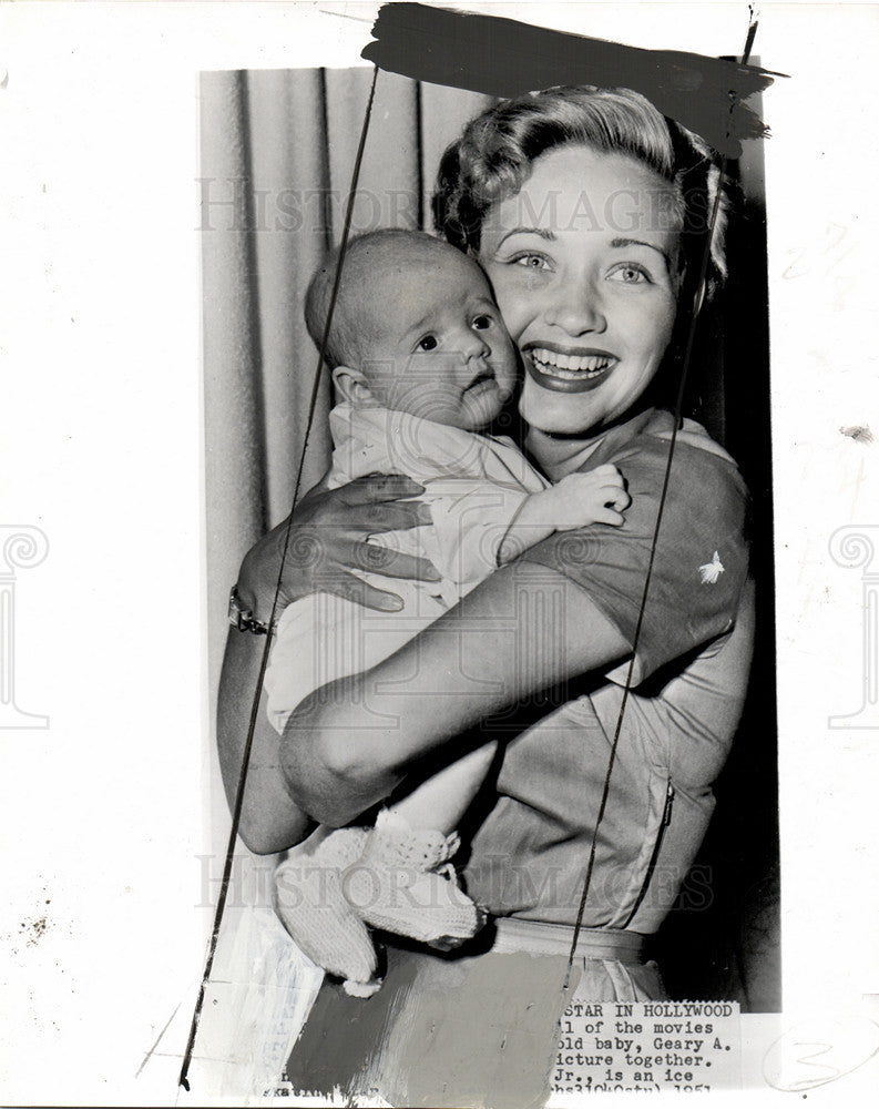 1951 Press Photo Gearry Steffen III, Jane Powell - Historic Images