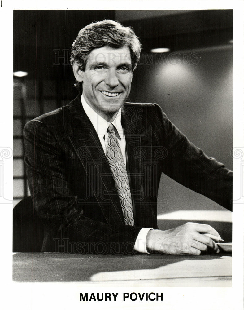 1991 Press Photo Maury Povich Television Personality - Historic Images