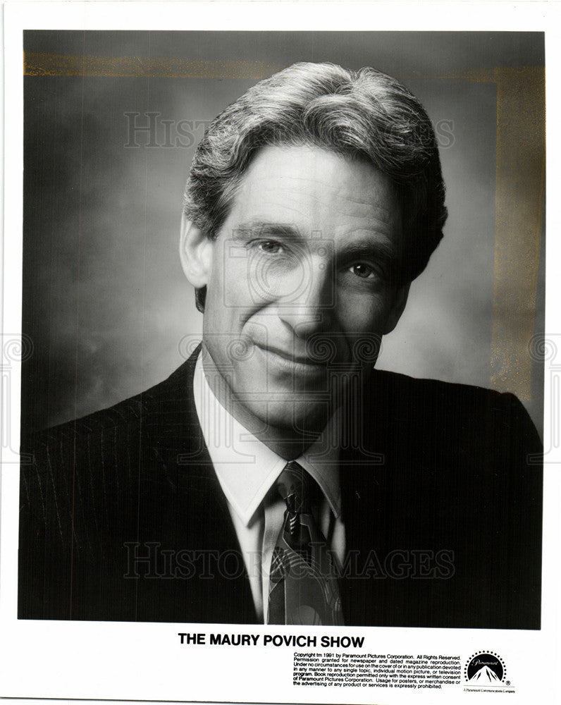 1991 Press Photo The Maury Povich Show American TV - Historic Images