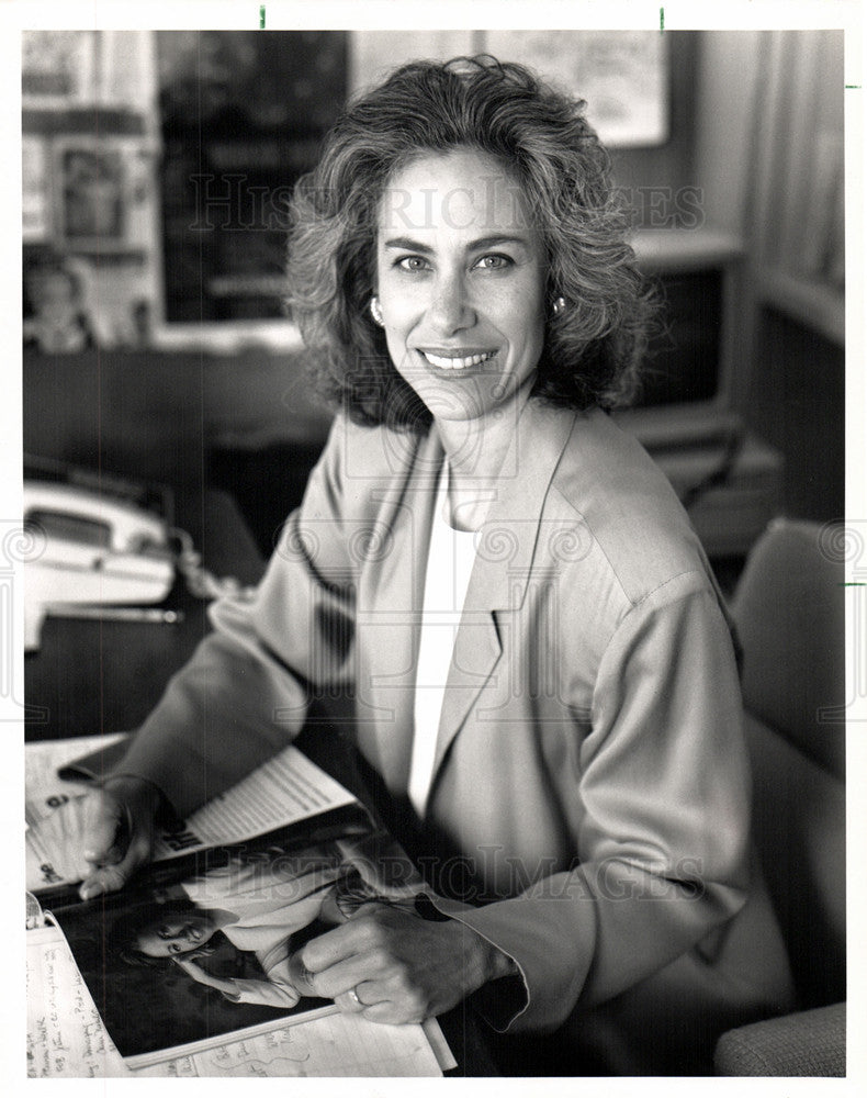 1991 Press Photo Lynn Povich Working Woman Magazine - Historic Images