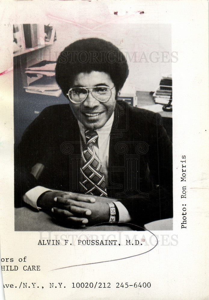 1975 Press Photo Alvin Poussaint professor psychiatry - Historic Images