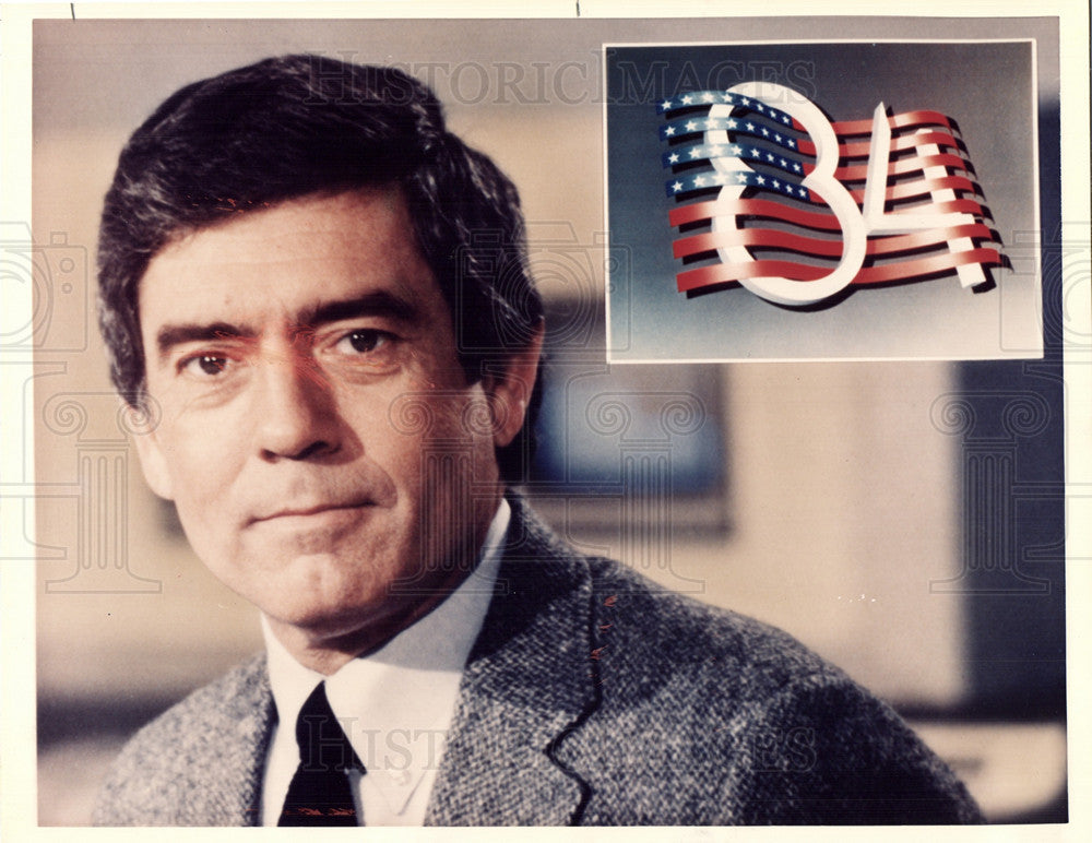 Press Photo Dan Rather Journalist CBS Anchor - Historic Images