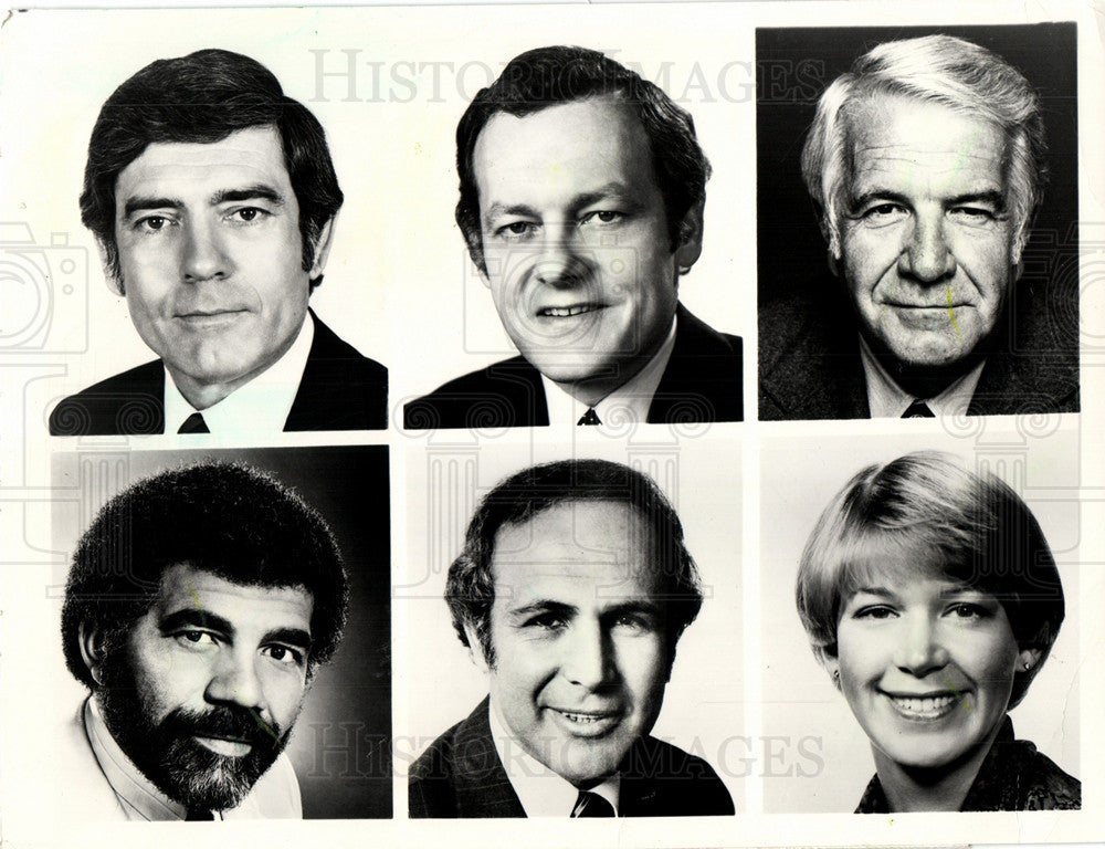 1984 Press Photo 60 Minutes News Anchors - Historic Images