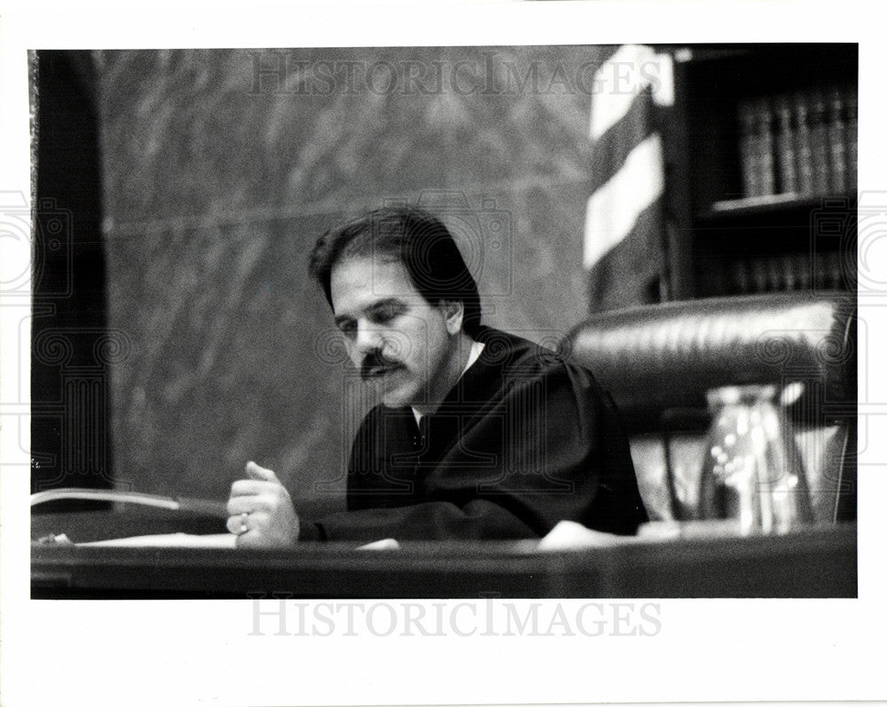 1989 Press Photo judge James Rashid Susan Barbier - Historic Images