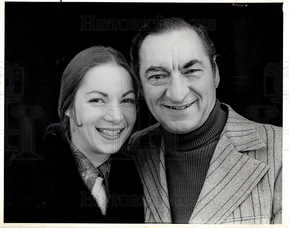 1973 Press Photo Dariene Rapp and her father, Frankie - Historic Images