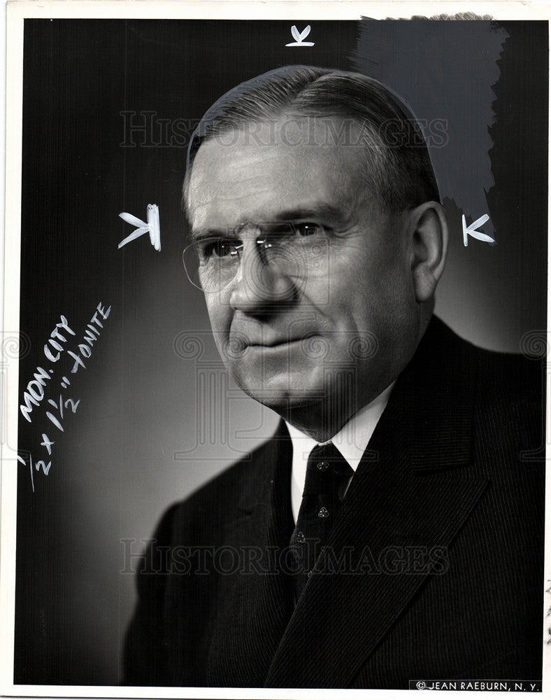 1956 Press Photo Clarence Randell Economist - Historic Images