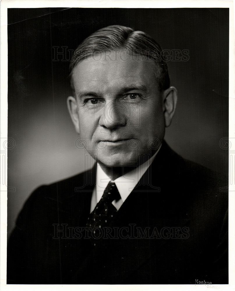 1949 Press Photo Clarence B. Randall President Steel Co - Historic Images