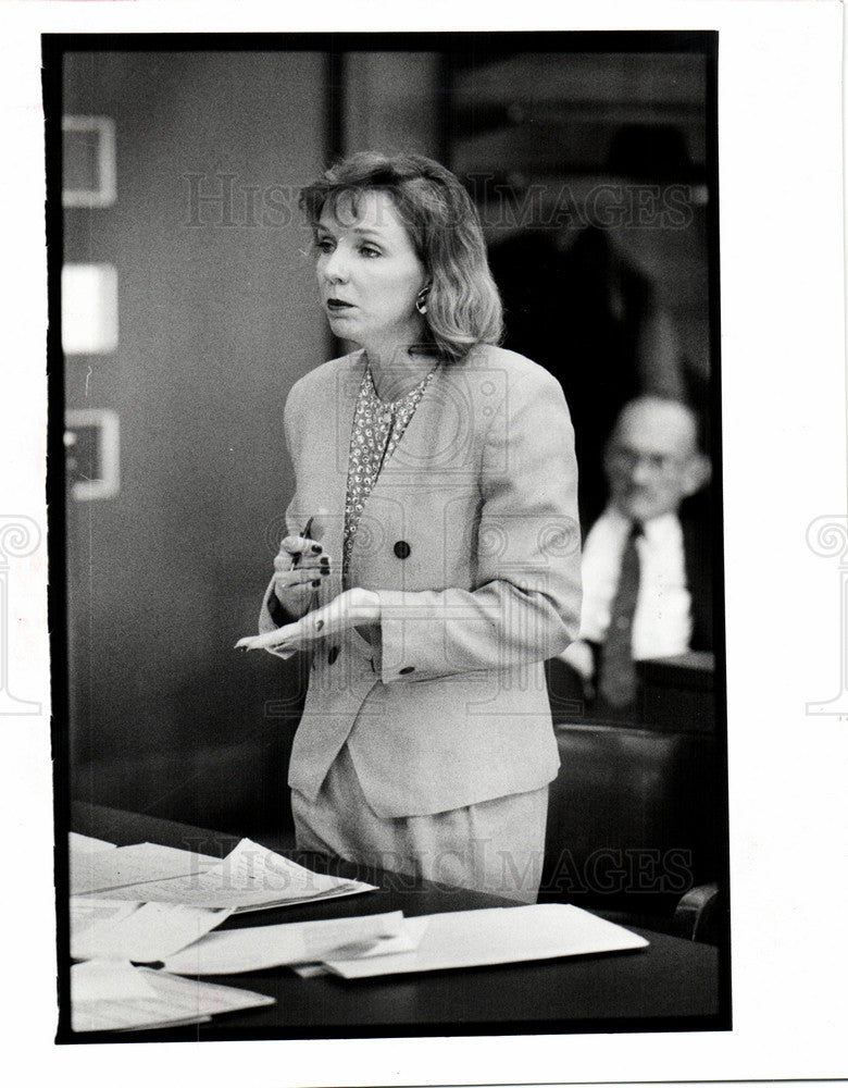 1990 Press Photo Kelly Ramsay Assistant Prosecutor - Historic Images