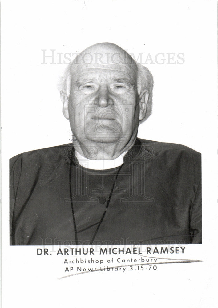 1970 Press Photo Dr. Arthur Michael Ramsey, canterbury - Historic Images