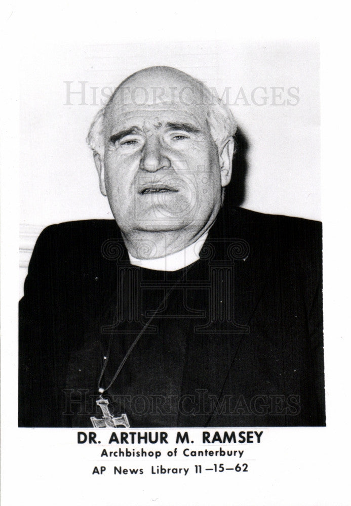 1962 Press Photo Arthur Ramsey Archbishop Canterbury - Historic Images