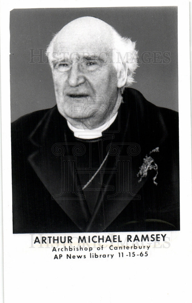 1965 Press Photo Arthur Michael Ramsey, archbishop - Historic Images