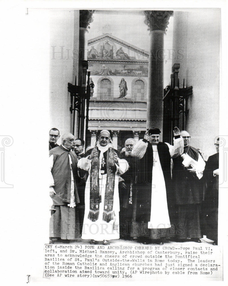 1966 Press Photo Pope Paul VI Concesio Italy - Historic Images