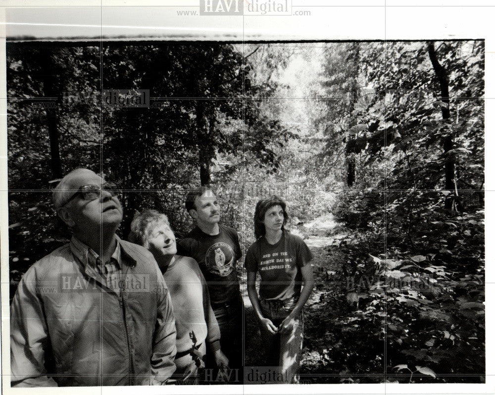 1988 Press Photo Snow Woods Preservation - Historic Images