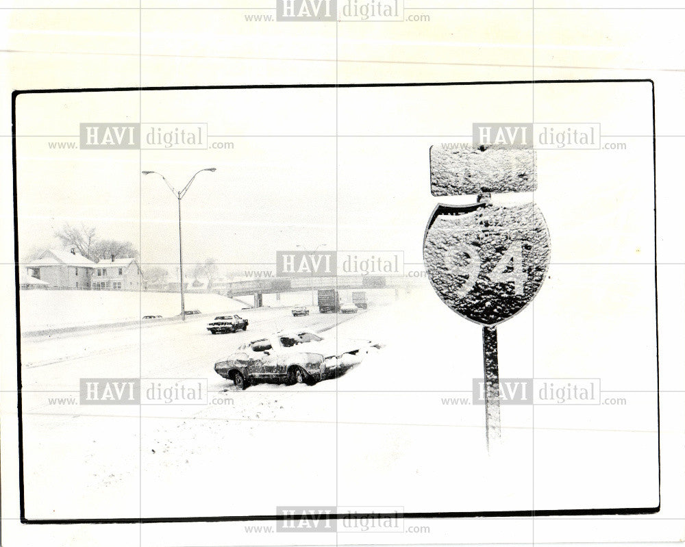 1978 Press Photo snow storm on january 1978 - Historic Images