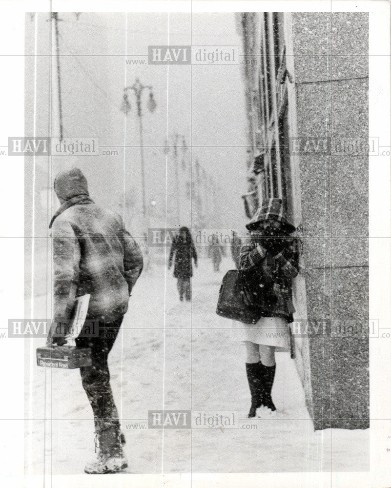 1978 Press Photo Snow Storm Jan 1978 Rosemary Pacella - Historic Images