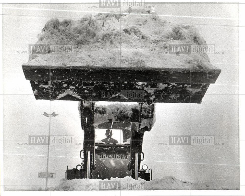 1978 Press Photo Snowplow - Historic Images