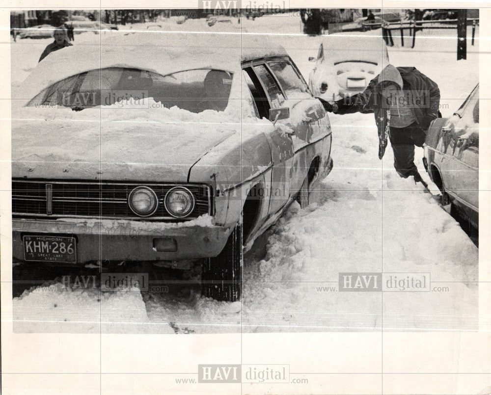 1973 Press Photo Snow crystalline water ice - Historic Images