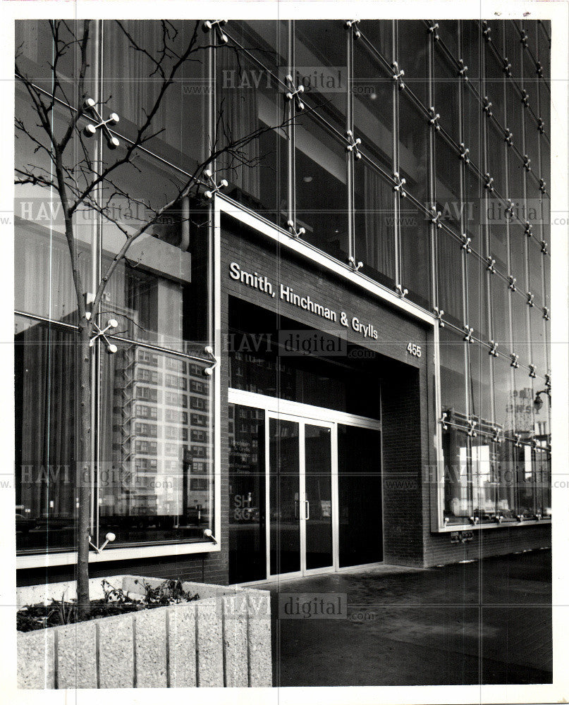 1975 Press Photo Smith, Hinchman &amp; Grylls building - Historic Images