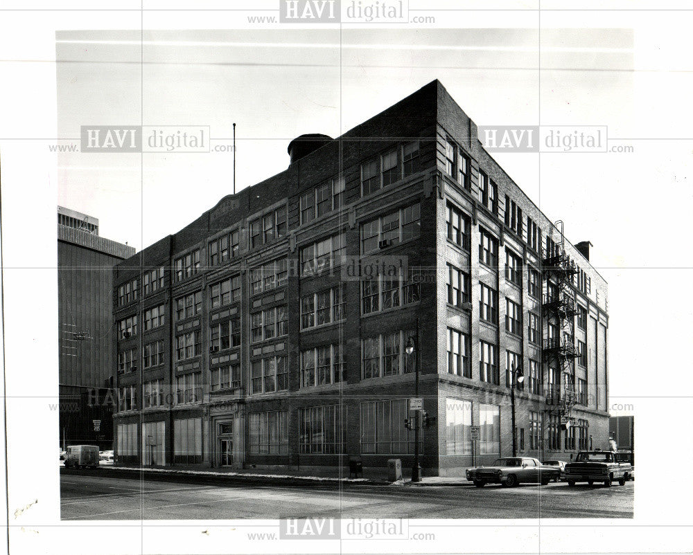 1973 Press Photo renovation building cass detroit - Historic Images