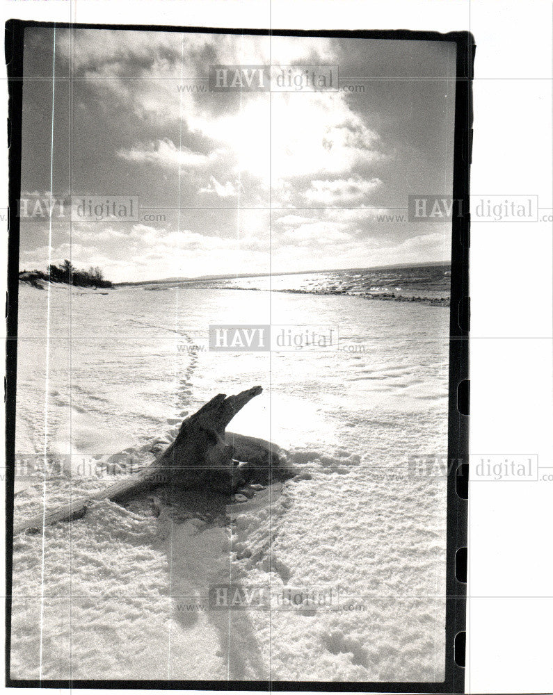 1989 Press Photo Sleeping bear Dunes northwest coast - Historic Images