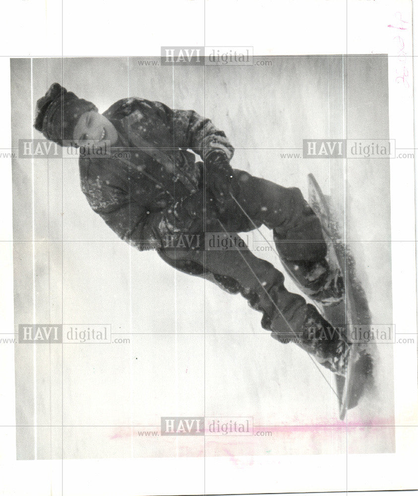 1985 Press Photo Skiing - Historic Images