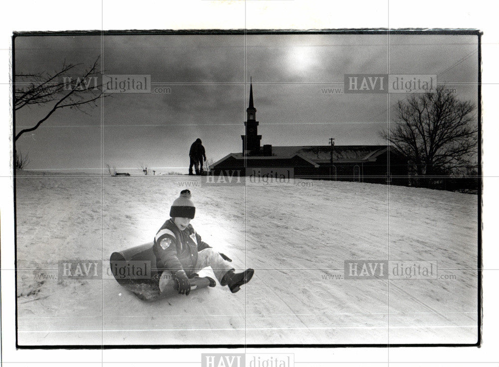 1978 Press Photo Sled  Eric Rotta royal oak - Historic Images