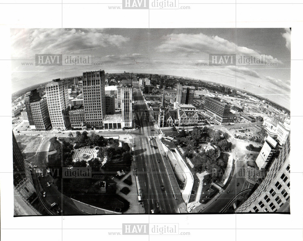 1992 Press Photo Downtown - Historic Images
