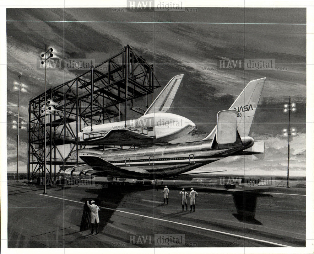 Press Photo Space Shuttle Orbiter - Historic Images