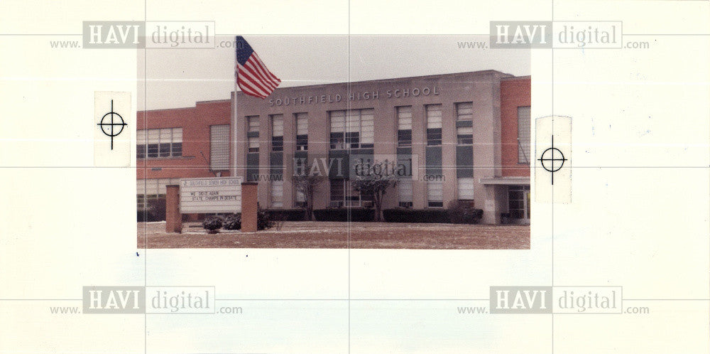 1989 Press Photo Southfield High School Michigan - Historic Images