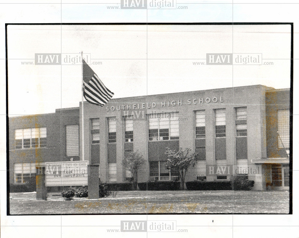 1989 Press Photo Southfield High School - Historic Images